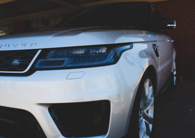 Headlight restoration on a range rover in Eyre Peninsula